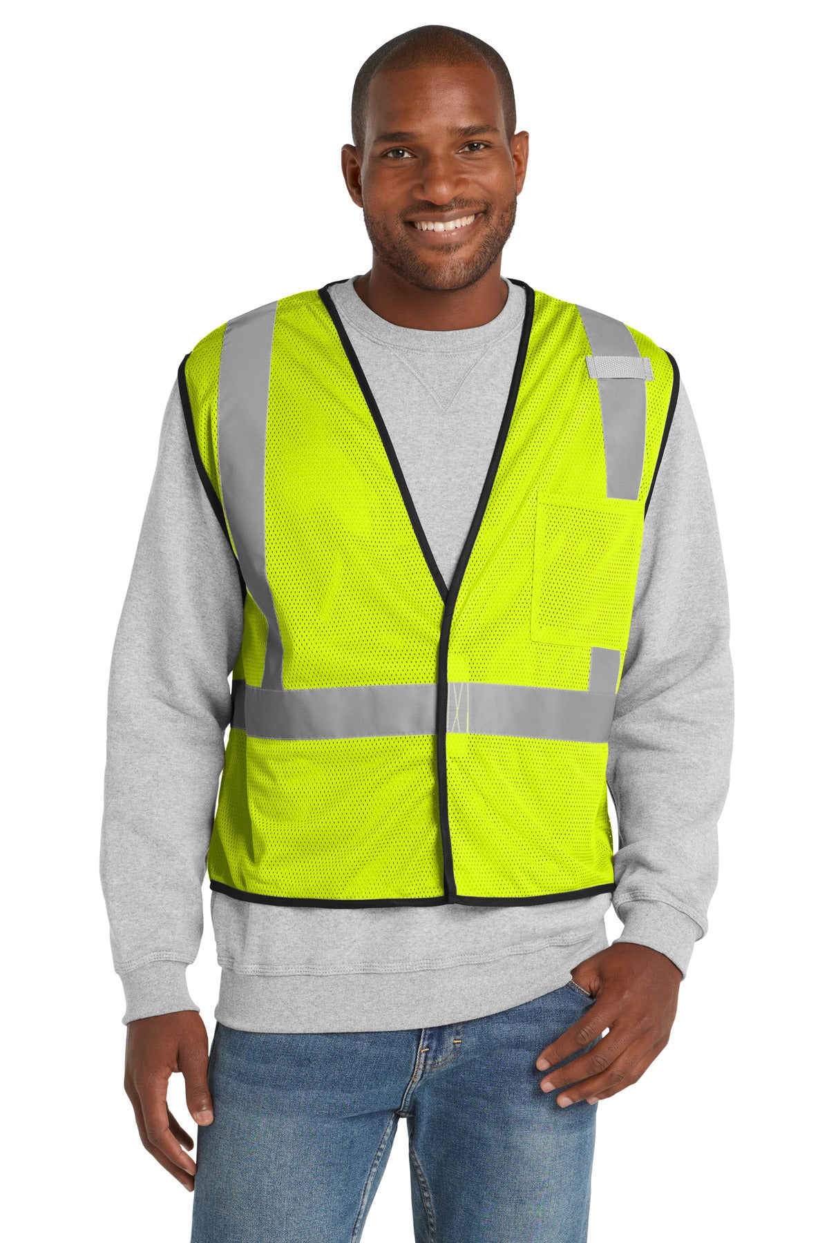 CornerStone CSV100 ANSI 107 Class 2 Economy Mesh One-Pocket Vest