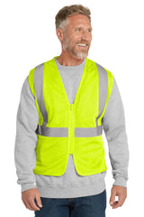 CornerStone  ®  ANSI 107 Class 2 Economy Mesh Zippered Vest. CSV101 - CornerStone CSV101