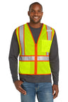 CornerStone  ®  ANSI 107 Class 2 Mesh Zippered Two-Tone Vest. CSV103 - CornerStone CSV103