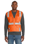 CornerStone CSV104 ANSI Class 2 Mesh Six-Pocket Zippered Vest