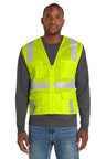 CornerStone CSV104 ANSI Class 2 Mesh Six-Pocket Zippered Vest