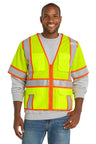 CornerStone CSV106 ANSI 107 Class 3 Surveyor Mesh Zippered Two-Tone Short Sleeve Vest