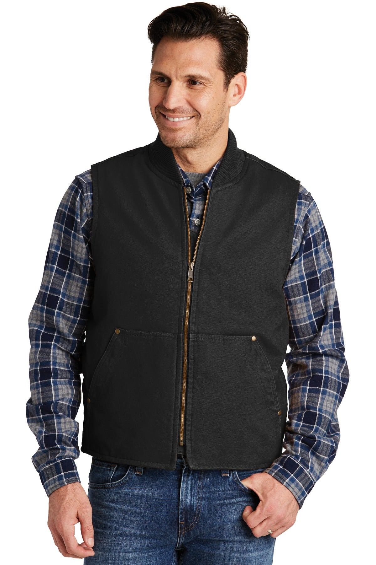CornerStone ®  Washed Duck Cloth Vest. CSV40 - CornerStone CSV40