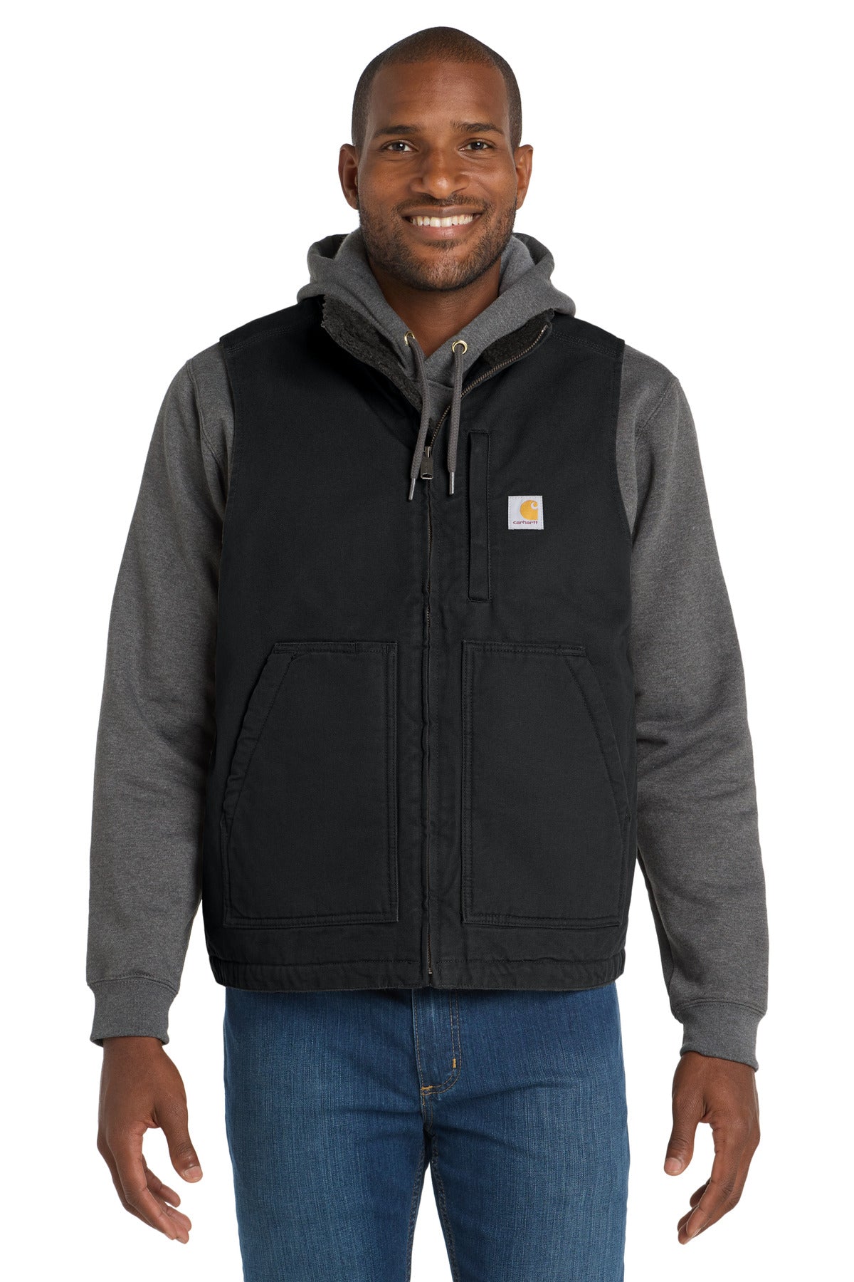 Carhartt CT104277 Sherpa-Lined Mock Neck Vest Custom Decorated