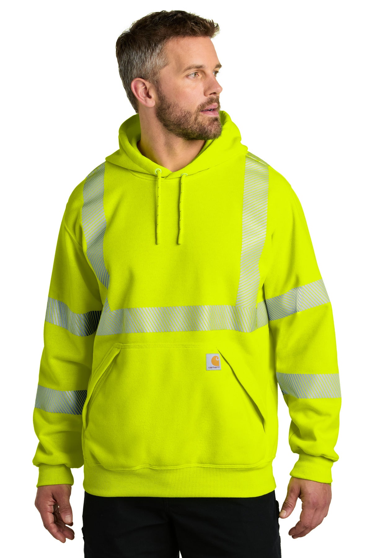 Carhartt CT104987 ANSI 107 Class 3 High-Visibility Hooded Sweatshirt