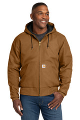 Carhartt CTT106677 Tall Quilted-Flannel-Lined Duck Active Jac