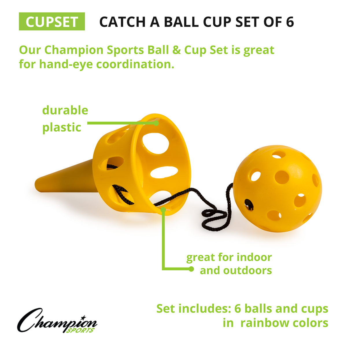 Champion Sports CATCH-A-BALL SET