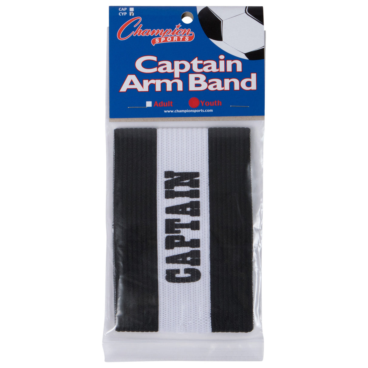 CAPTAIN ARM BAND, YOUTH BLACK