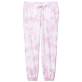Joe's USA Ladies Beach Washed Cloud Fleece Tie-Dye Sweatpants Joe's USA Pink X-Small