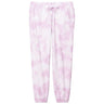 Joe's USA Ladies Beach Washed Cloud Fleece Tie-Dye Sweatpants Joe's USA Pink X-Small