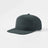 Joe's USA Hat Flat Bill 7 Panel Perforated Snapback Golf Hat - Charcoal