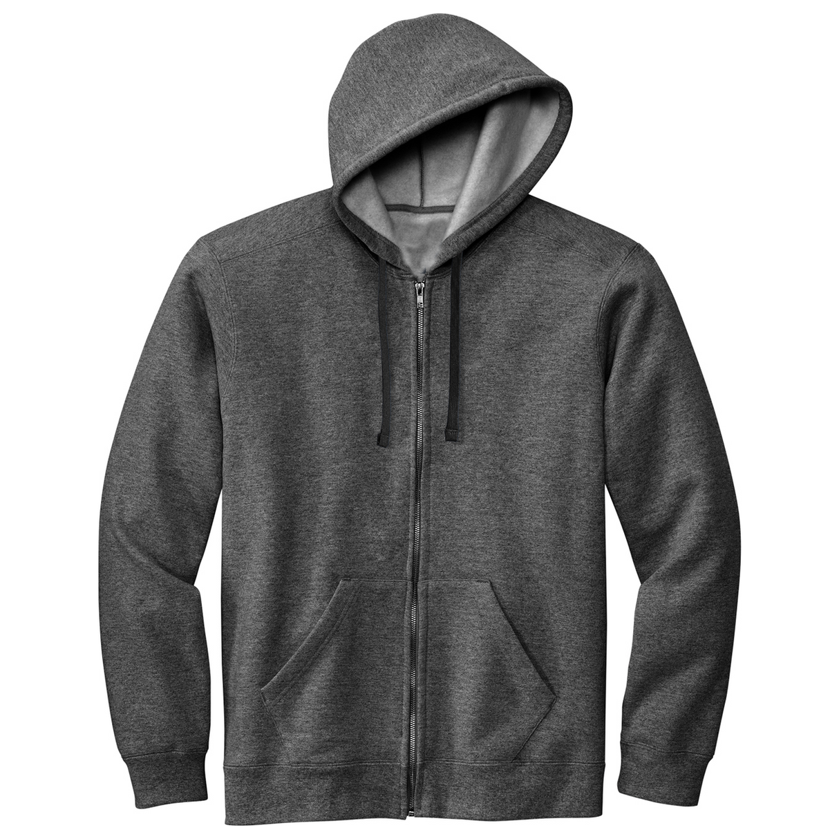 Joe's USA Men's USA MADE Full-Zip Hoodie Joe's USA Small Charcoal Heather
