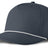 J7256 Clubhouse Performance Rope Cap - Charcoal with White Rope (Front)