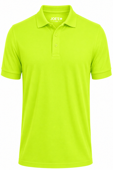 Joe's USA Construction & Landscape High Visibility Work Polo