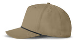 J7256 Clubhouse Performance Rope Cap - Coyote with Black Rope (Side)