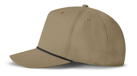 J7256 Clubhouse Performance Rope Cap - Coyote with Black Rope (Side)