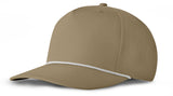 J7256 Clubhouse Performance Rope Cap - Coyote with White Rope (Front)