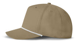 J7256 Clubhouse Performance Rope Cap - Coyote with White Rope (Side)