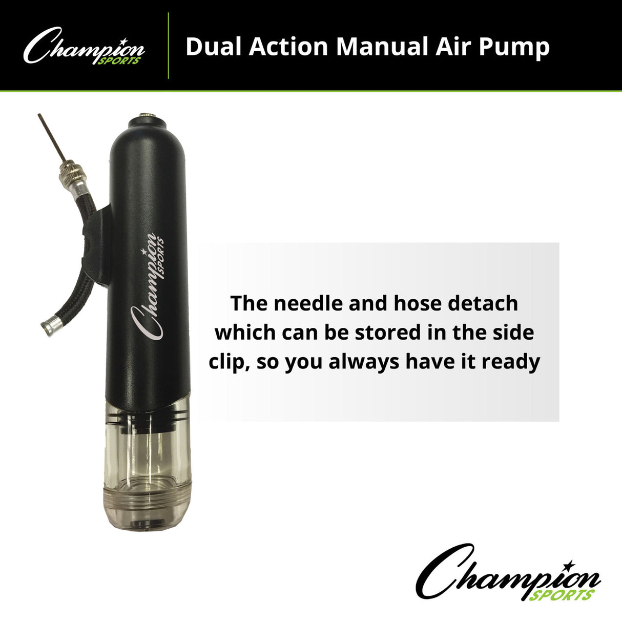 Champion Sports DUAL ACTION PUMP