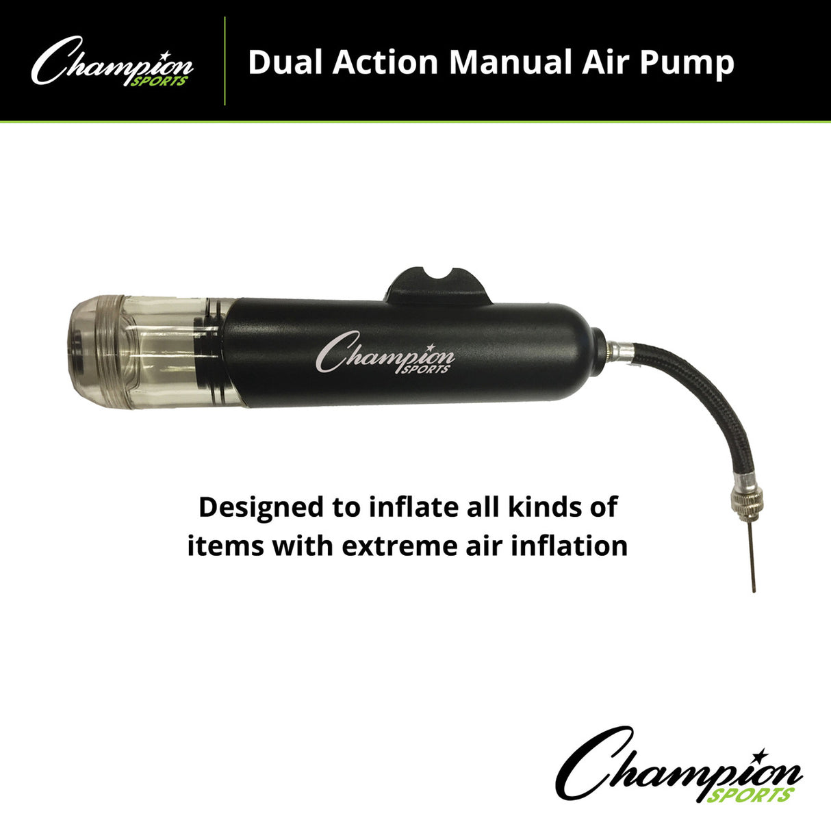 Champion Sports DUAL ACTION PUMP