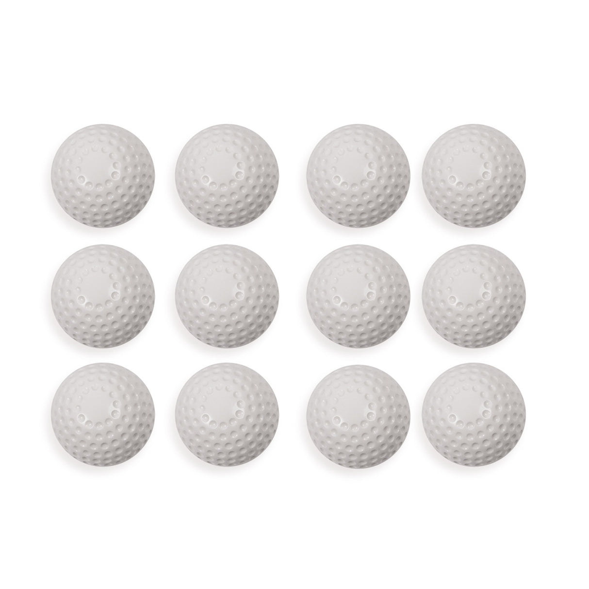 DIMPLED PITCHING MACHINE BASEBALLS WHITE
