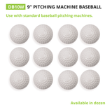 DIMPLED PITCHING MACHINE BASEBALLS WHITE