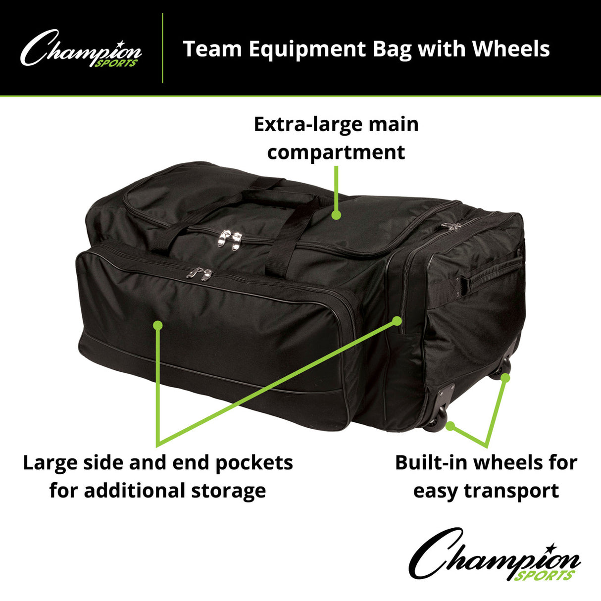 Champion Sports WHEELED TEAM EQUIPMENT BAG
