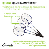 Champion Sports DELUXE BADMINTON SET