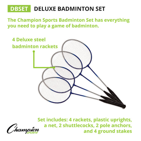 Champion Sports DELUXE BADMINTON SET