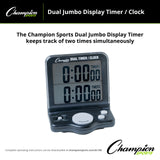 Champion Sports DUAL JUMBO DISPLAY TIMER