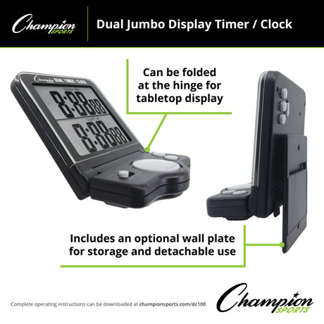 Champion Sports DUAL JUMBO DISPLAY TIMER