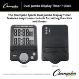 Champion Sports DUAL JUMBO DISPLAY TIMER