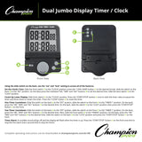 Champion Sports DUAL JUMBO DISPLAY TIMER