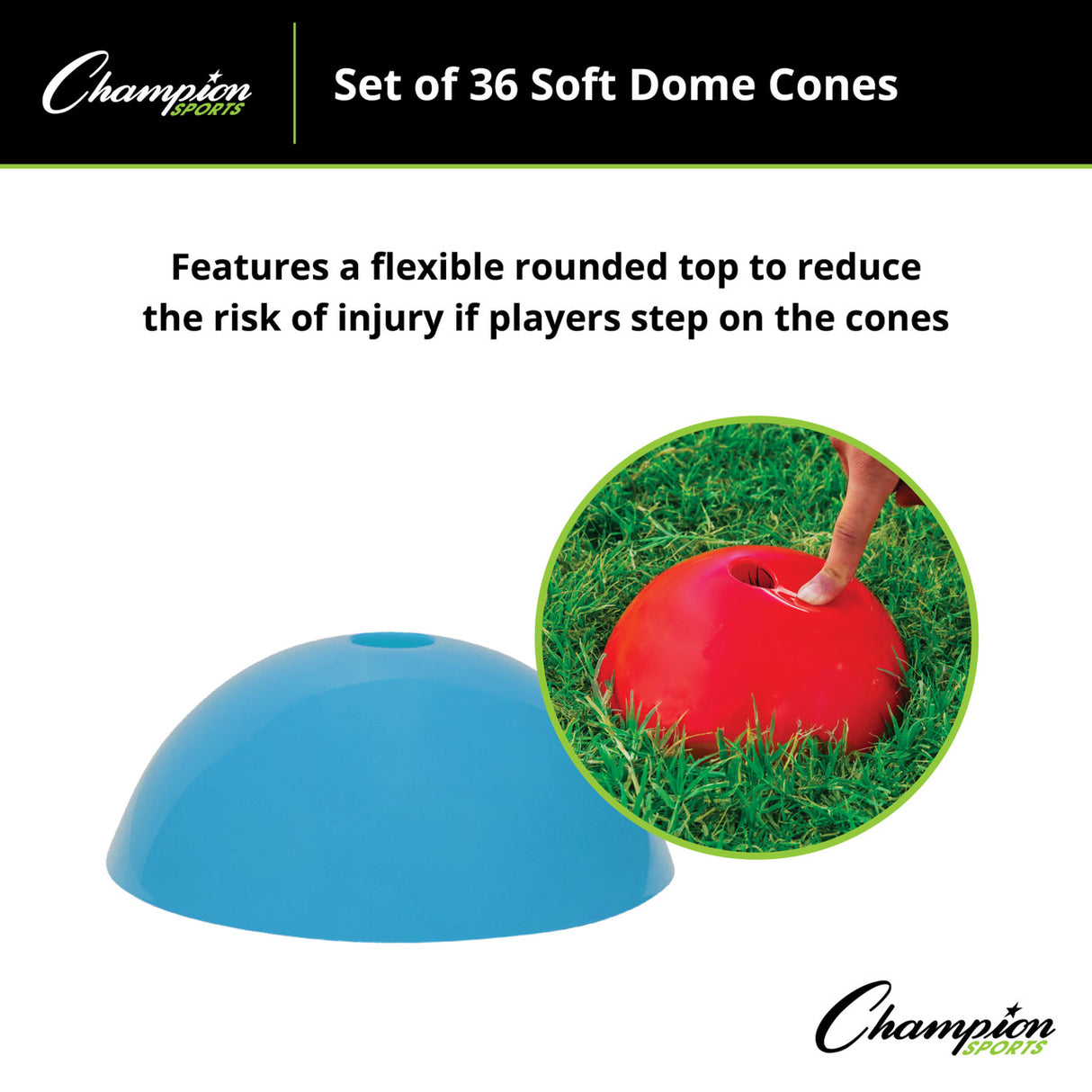 Champion Sports SOFT DOME CONE SET