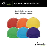 Champion Sports SOFT DOME CONE SET