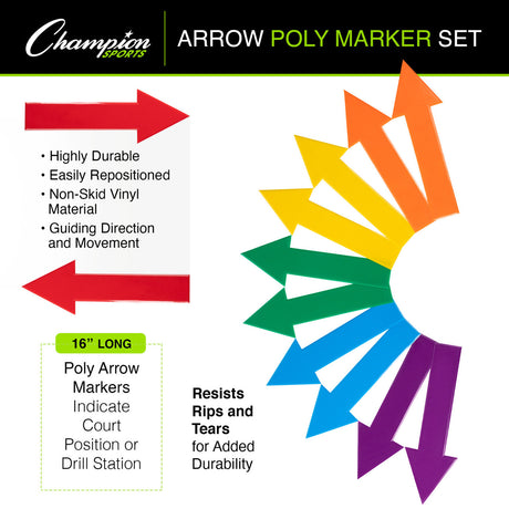 Champion Sports POLY ARROW MARKER SET