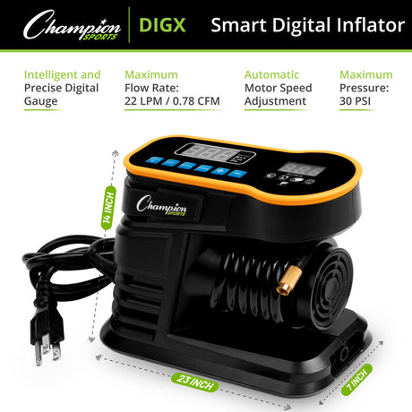 Champion Sports SMART DIGITAL INFLATOR PUMP