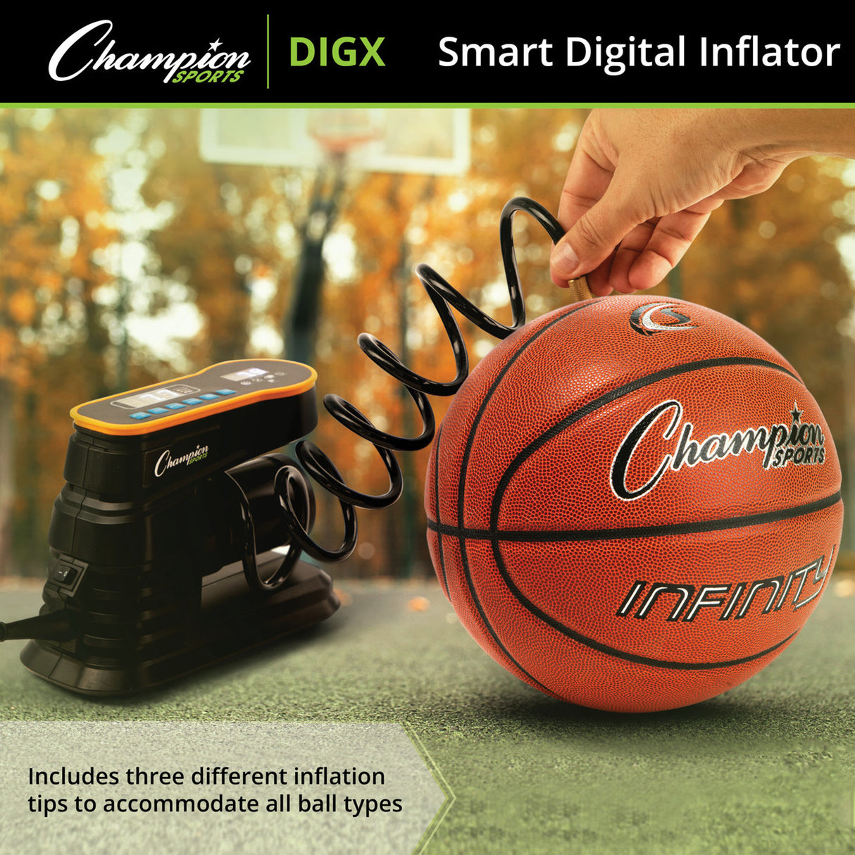 Champion Sports SMART DIGITAL INFLATOR PUMP