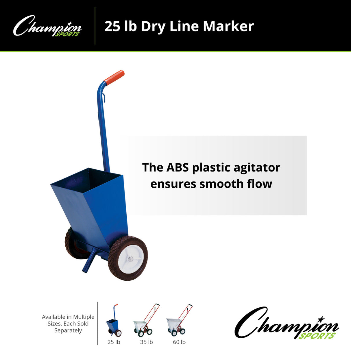 Champion Sports 25 LB PAINTED STEEL DRY LINE MARKER