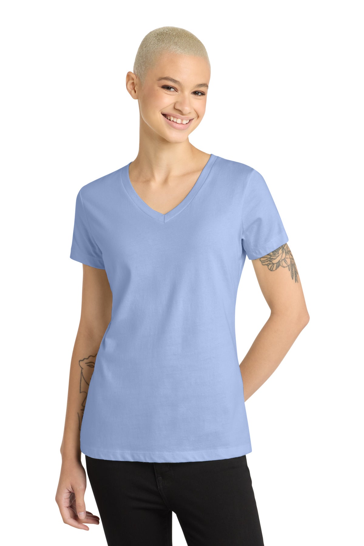 District DM1170L Women’s Perfect Tri Crewneck Tee