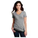 District® Women’s Perfect Blend® CVC V-Neck Tee DM1190L - Grey Frost Women's District Grey Frost X-Small
