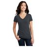 District® Women’s Perfect Blend® CVC V-Neck Tee DM1190L - Charcoal Women's District Charcoal X-Small