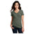 District® Women’s Perfect Blend® CVC V-Neck Tee DM1190L - Heathered Olive Women's District Heathered Olive X-Small