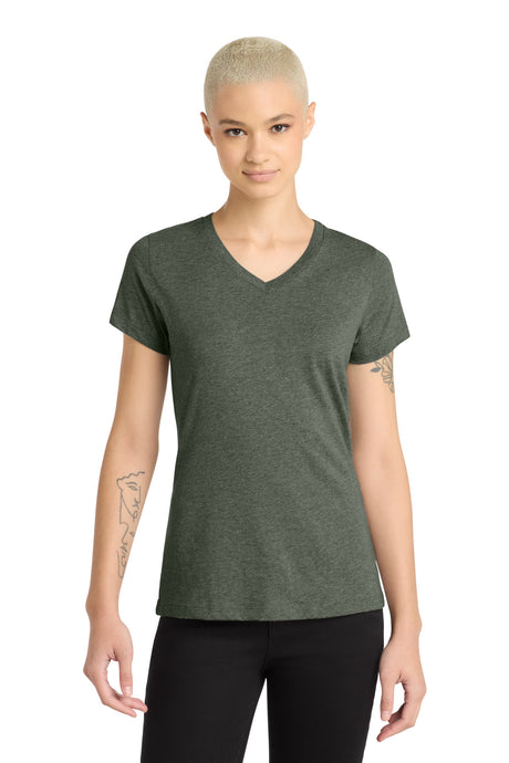 District ®  Women's Perfect Blend ®  CVC V-Neck Tee. DM1190L - District DM1190L