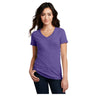 District® Women’s Perfect Blend® CVC V-Neck Tee DM1190L - Heathered Purple Women's District Heathered Purple X-Small