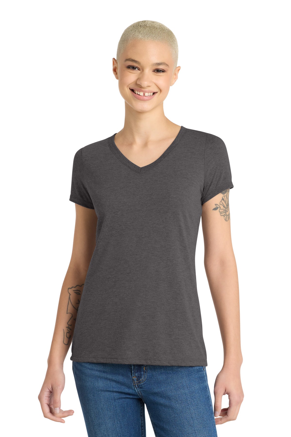 District ®  Women's Perfect Tri ®  V-Neck Tee. DM1350L - District DM1350L