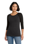 District ®  Women's Perfect Tri ®  3/4-Sleeve Raglan. DM136L - District DM136L