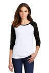 District ®  Women's Perfect Tri ®  3/4-Sleeve Raglan. DM136L - District DM136L