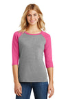 District ®  Women's Perfect Tri ®  3/4-Sleeve Raglan. DM136L - District DM136L