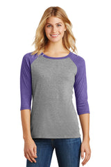 District ®  Women's Perfect Tri ®  3/4-Sleeve Raglan. DM136L - District DM136L